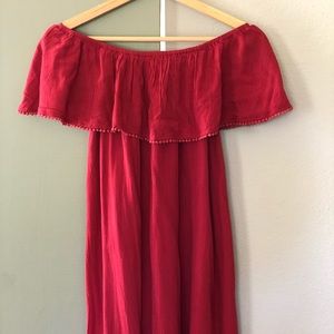 Stitch Fix RD Style Off the Shoulder red dress